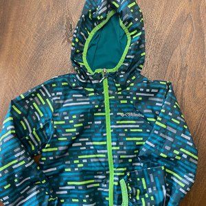 Columbia Boys Rain Lightweight Jacket Size XS EUC